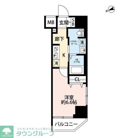 プレール・ドゥーク門前仲町IIIの物件間取画像